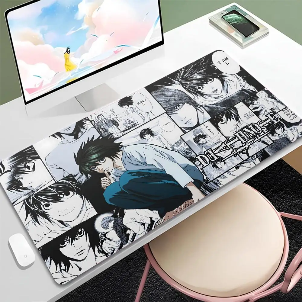 

Коврик для мыши Death Note, большой игровой коврик для мыши с защитой по краям, утолщенный коврик для компьютерной клавиатуры, настольный коврик