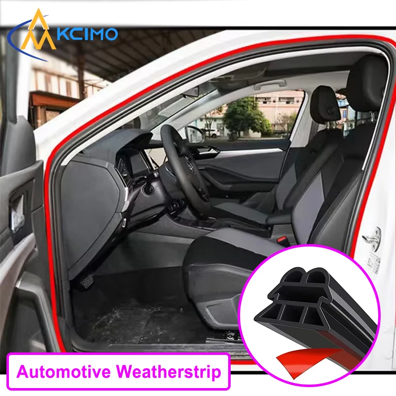 

5M/10M 3-Layer Car Door Rubber Seal Strip | Universal Noise-Cancelling Dust & Waterproof Weatherstrip for Doors, Trunk, Hood
