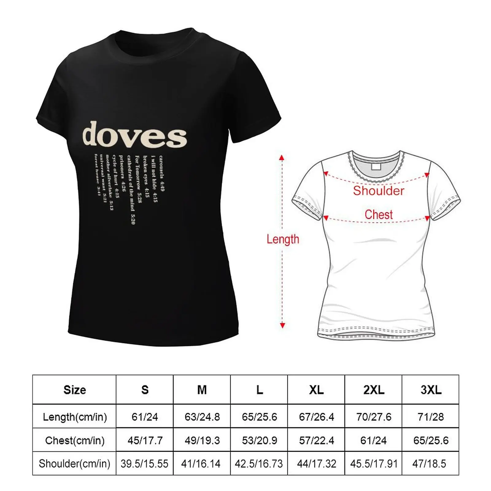 Doves The Universal Want T-shirt cute tops summer top anime clothes Womens clothing