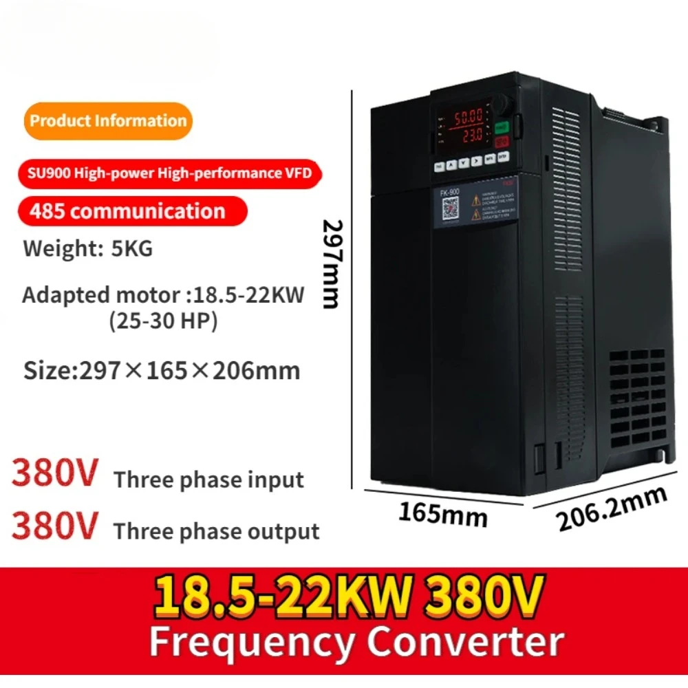 

SU900 VFD 18.5KW 22KW High power Variable Frequency Drive 3 Phase Speed Controller Inverter Motor frequency converter