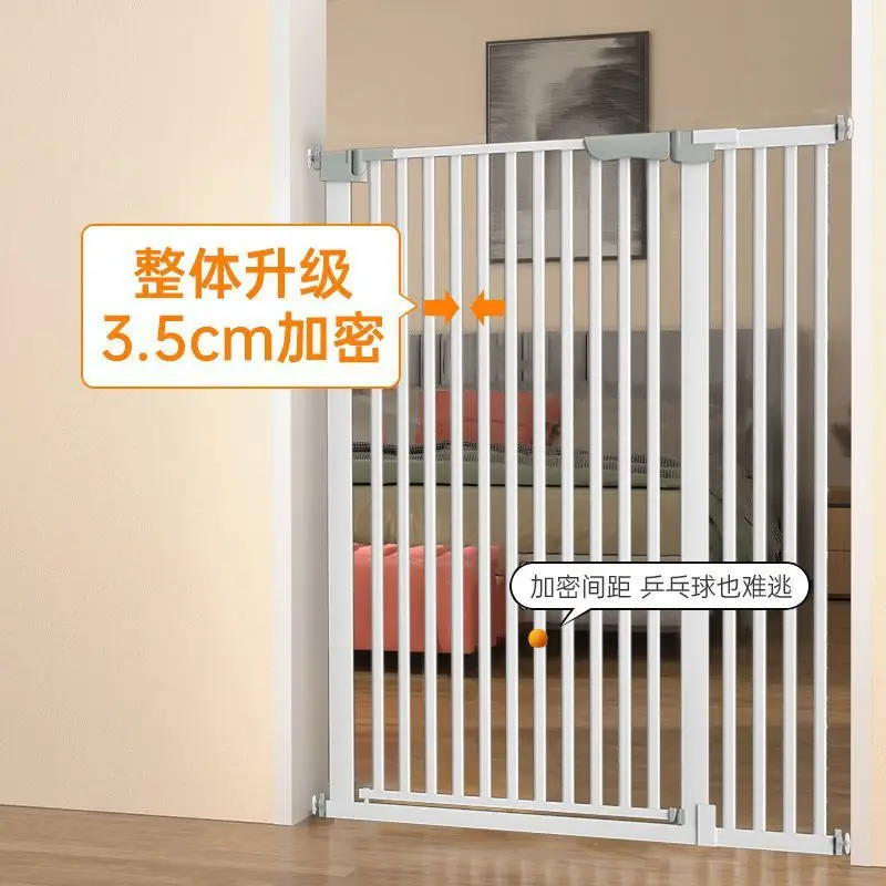 puerta para perro Adjustable Metal Pet Anti-escape Fence Practical Anti-cat Gate Retractable Multi-section Dog Guardrail