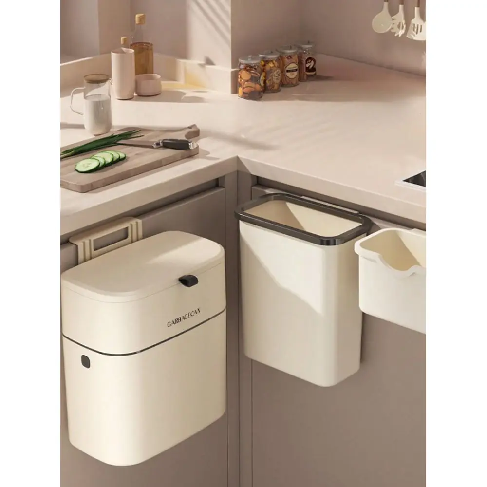 

Slimline Wall Mounted Trash Can HighCapacity, Aesthetically Design With Lid SpaceSaving Garbage Can For Home Use Perfect For Li