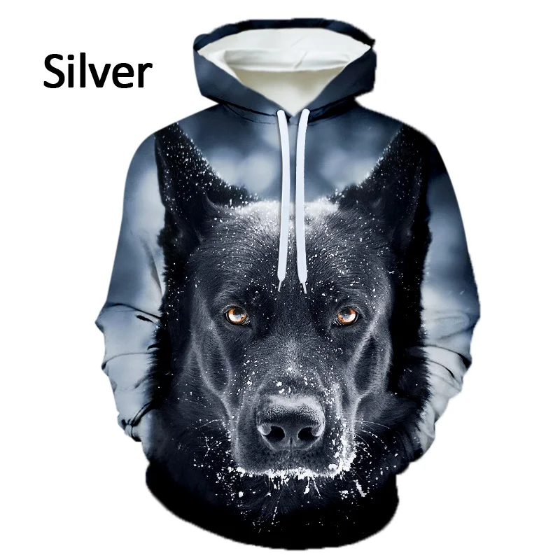 Neue Unisex Lustige Hund 3D Gedruckt Netter Hoodie Deutsch Shepherd Grafik Mit Kapuze Sweatshirts Pullover