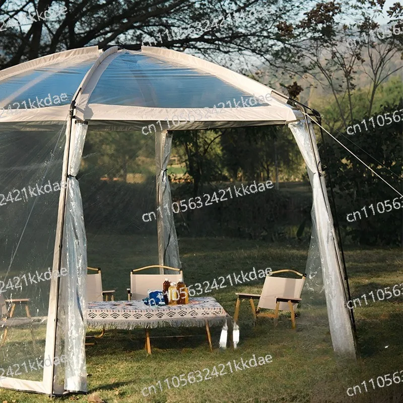 Tents Multifunctional Large SpaceOutdoor Camping Supplies Transparent Rainproof Starry Sky Tent Relaxing Portable Foldable Park