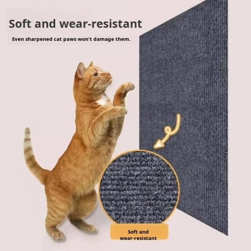 Tease cat supplies scratch-resistant cat climbing mat frame does not fall dandruff multifunctional wall sticker cat claw plate