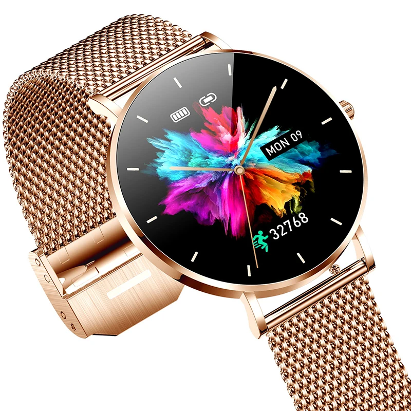 Xiaomi Mijia ultracienki inteligentny zegarek damski 1.36 calowy wyświetlacz HD z amolem zawsze pokazuje przypomnienie o czasie połączenia Smartwatch