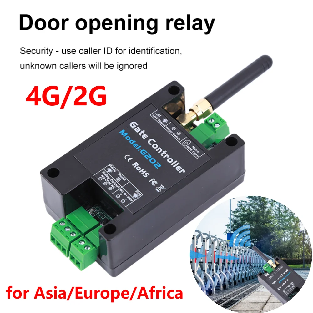 G202 GSM Gate Opener Free Call Door Opener Accessories for Garage Doors Shutters Mobile Phone Remote GSM Wifi Remote Control