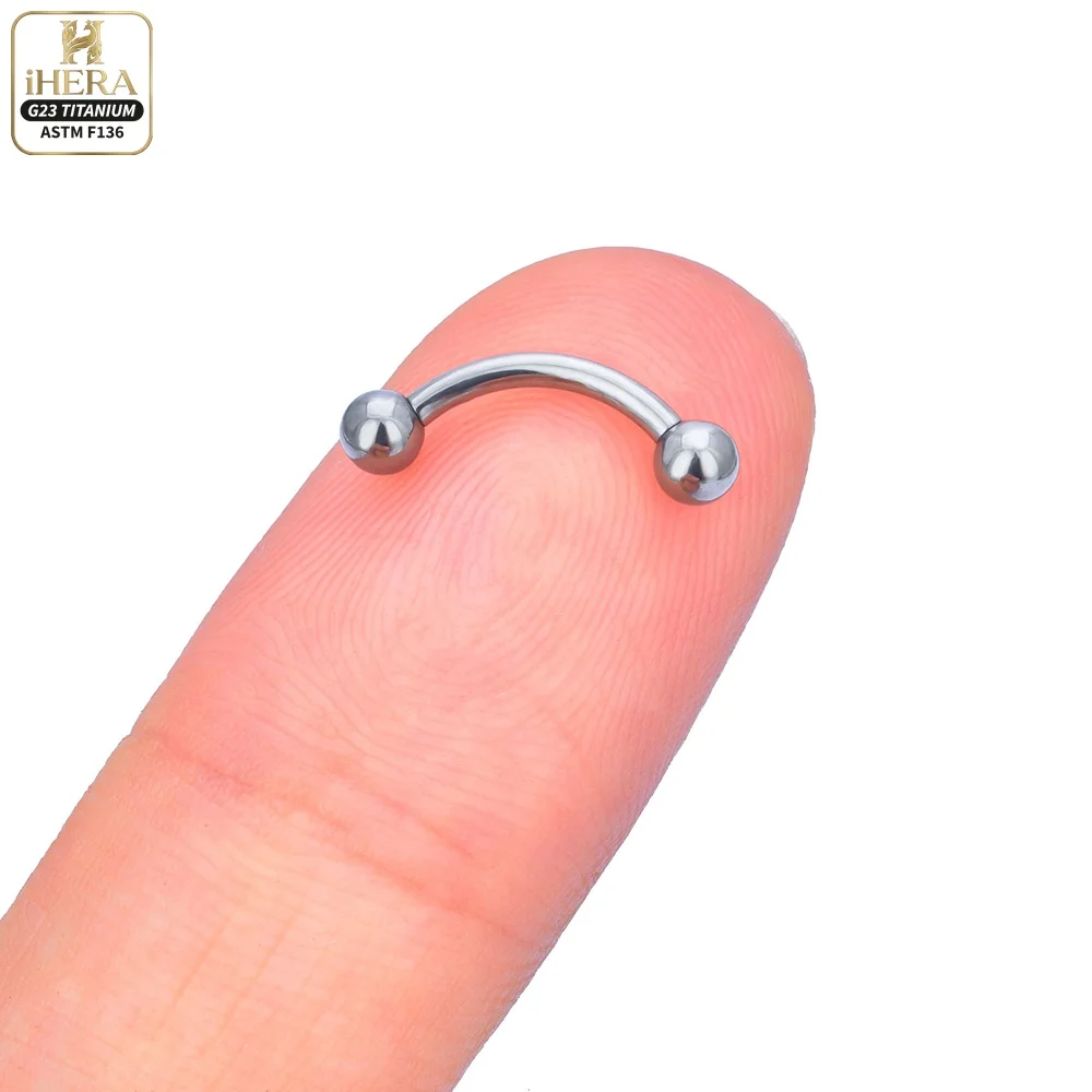 1/5PC G23 Titanium Nose Rings Piercings Lip Eyebrow Ear Septum Helix Cartilage Septum Body Jewelry Piercing Labret Nariz C Rod
