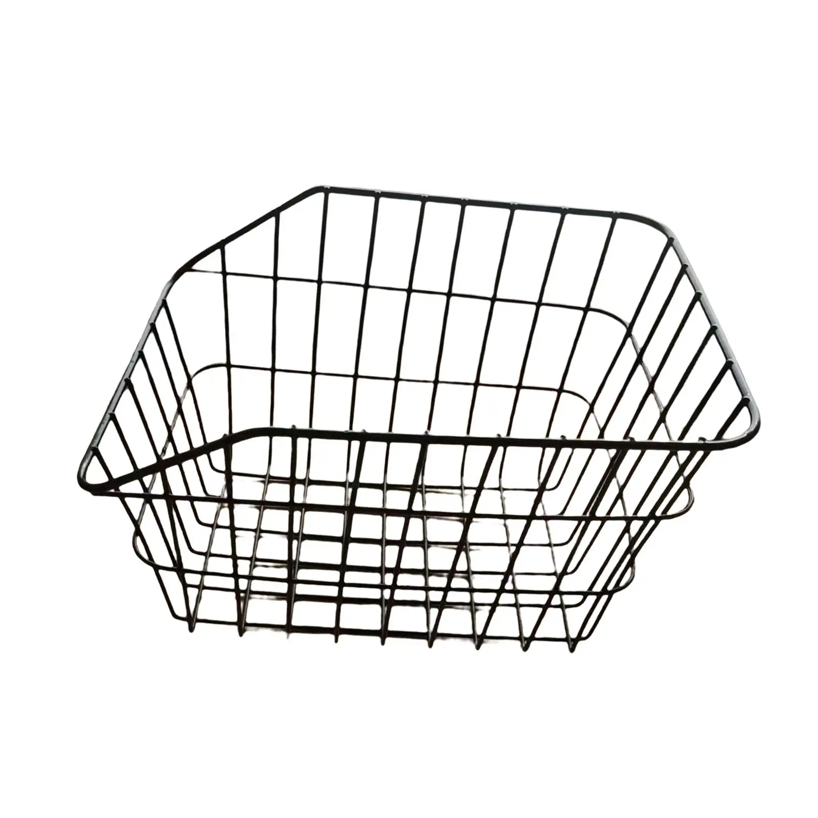 Rear Bike Basket Cargo Rack Rear Rear Basket Rack Accessories Black Metal Cycling Rack for Bicycles Dogs Travel