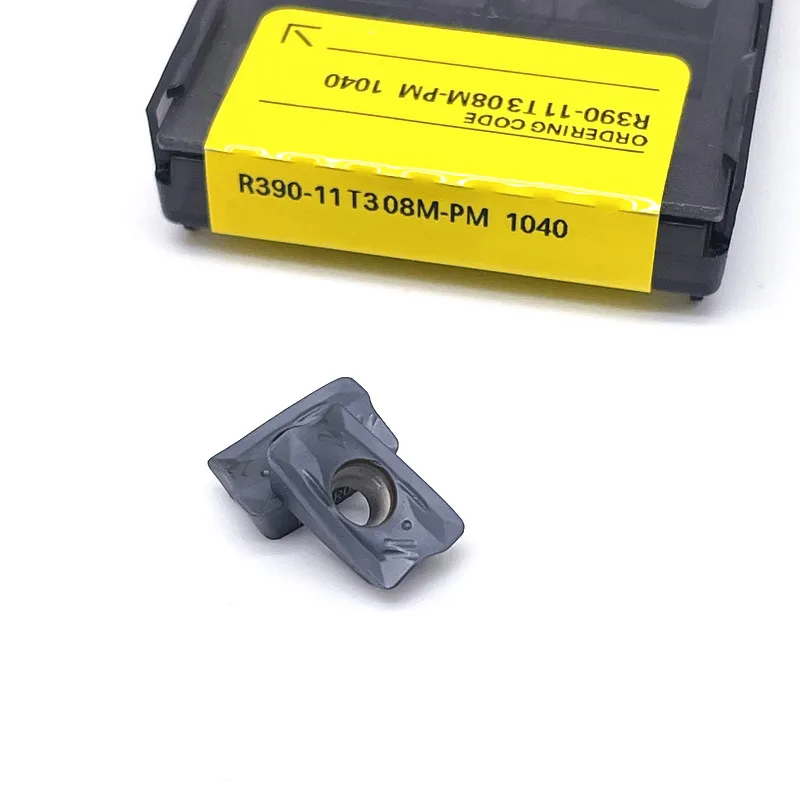 Imagem -04 - Inserções de Carboneto para Indexável Face Milling Torneamento Ferramentas Fresadora Cnc Cortador R390 11t308 pm 1025 1130 1030 1040 4240