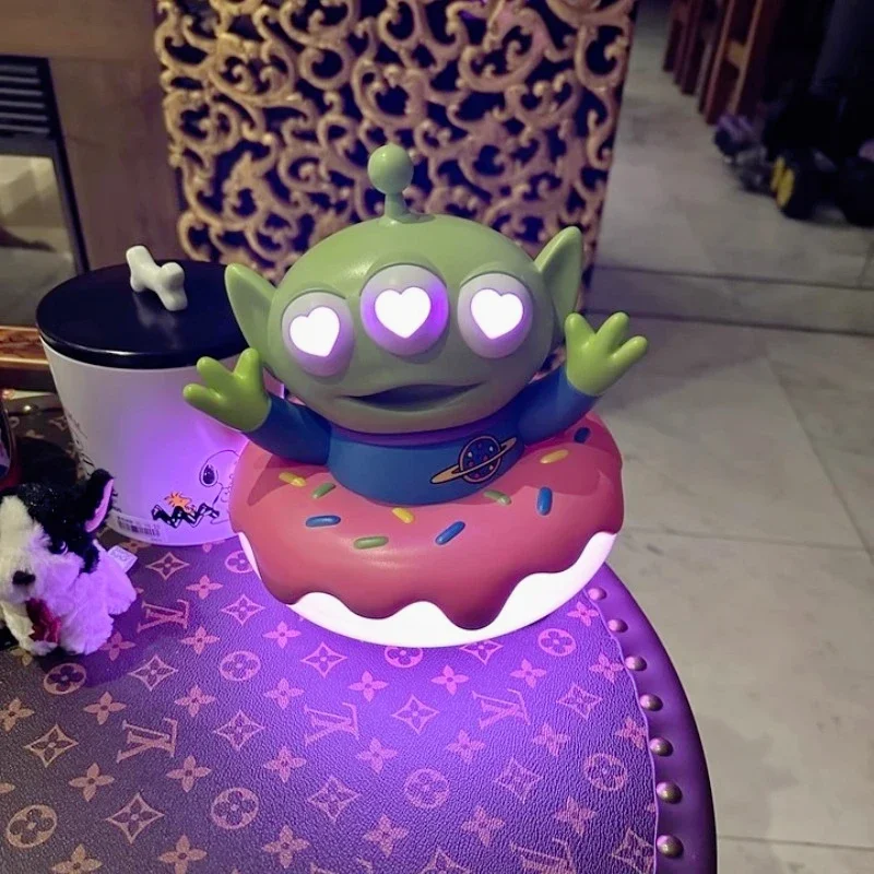 

Anime Toy Story Alien Doughnut Desktop Model Ornaments bedroom Bedside Night Lamp Accompany Children Birthday Gifts