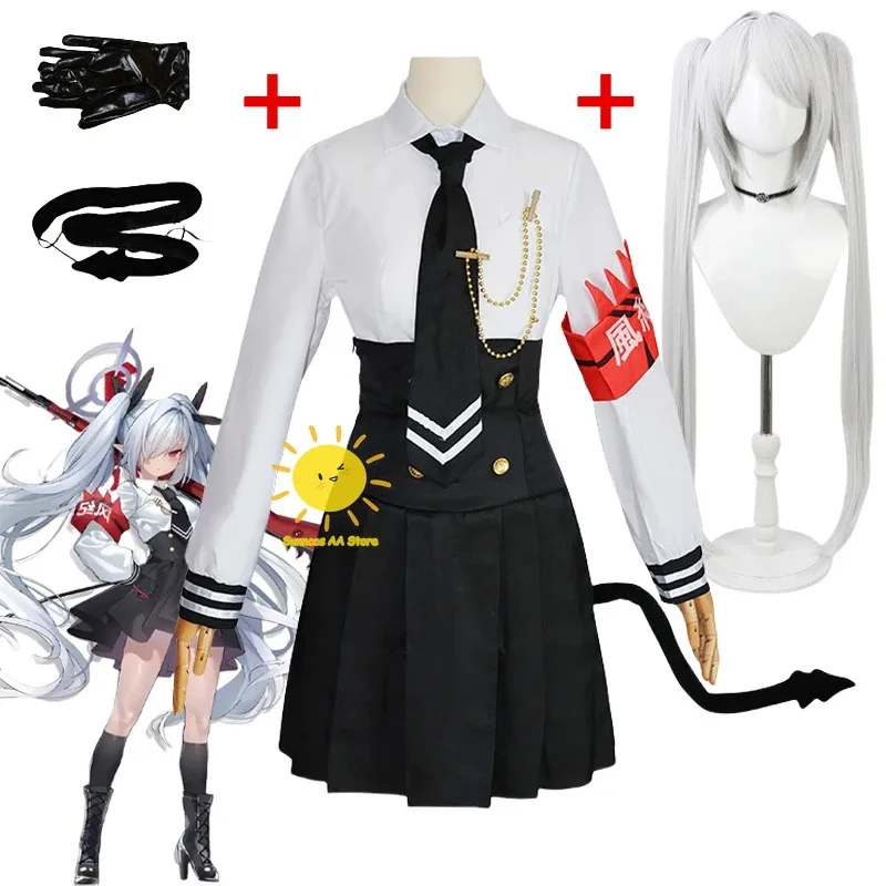 

Игра Shiromi Iori Косплей Синий Архив Костюмы для косплея Gementena Униформа Костюмы Хвост Двойной хвост Парик Хэллоуин Вечеринка для женщин