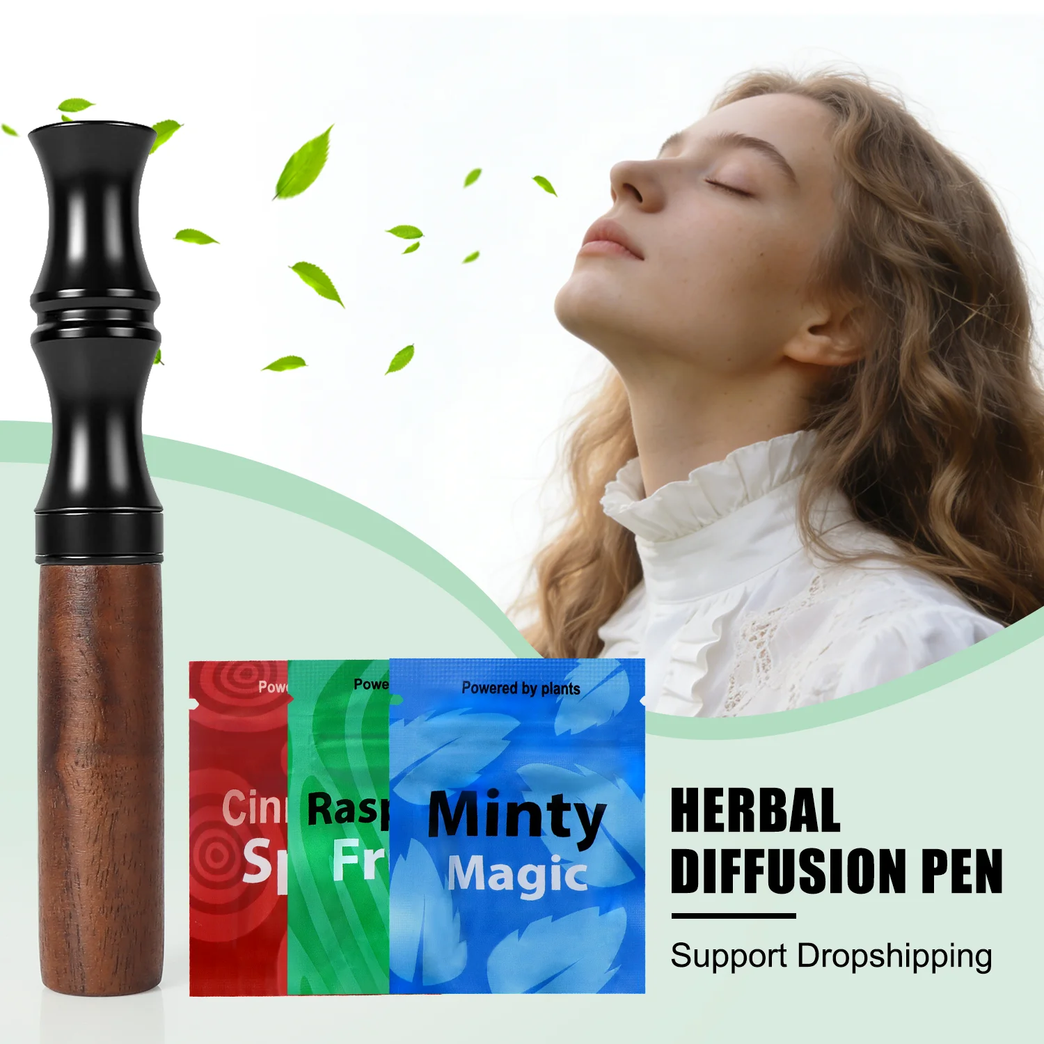 Natural Flavor Oral Inhaler Stick With Core Inhaler Set Suitable For Office Outdoor Travel Auxiliary Breathing Soothing Tool
