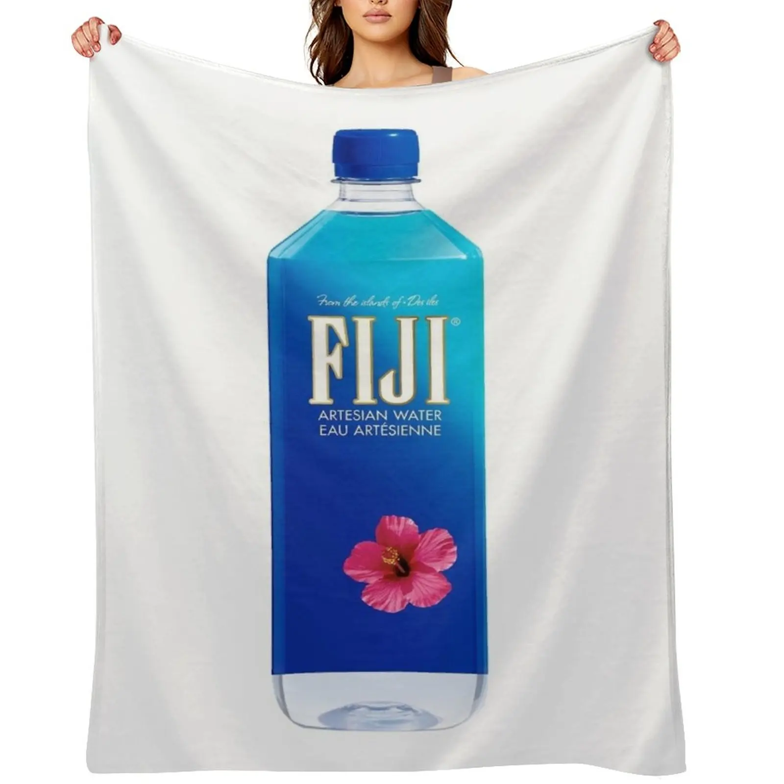 

FIJI Water Bottle Throw Blanket Picnic Bed Bed Fashionable Sofa Throw Blankets