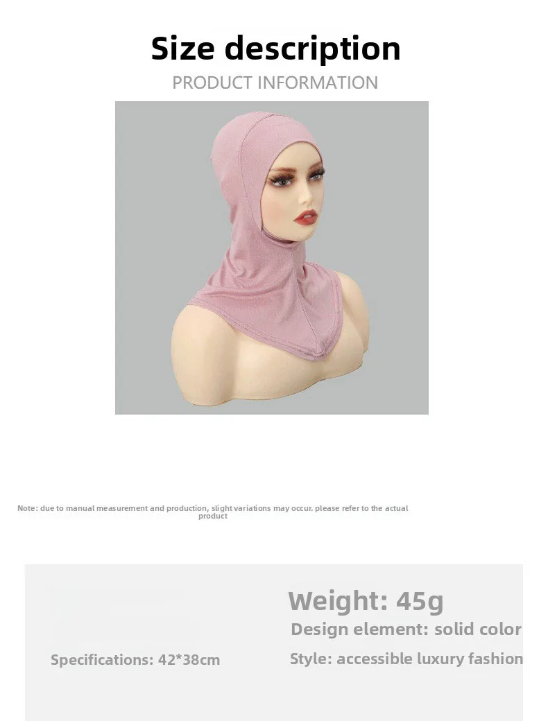 Cross-border hot-selling single-layer cross-silk bottoming hat women's large bag chin pullover hat