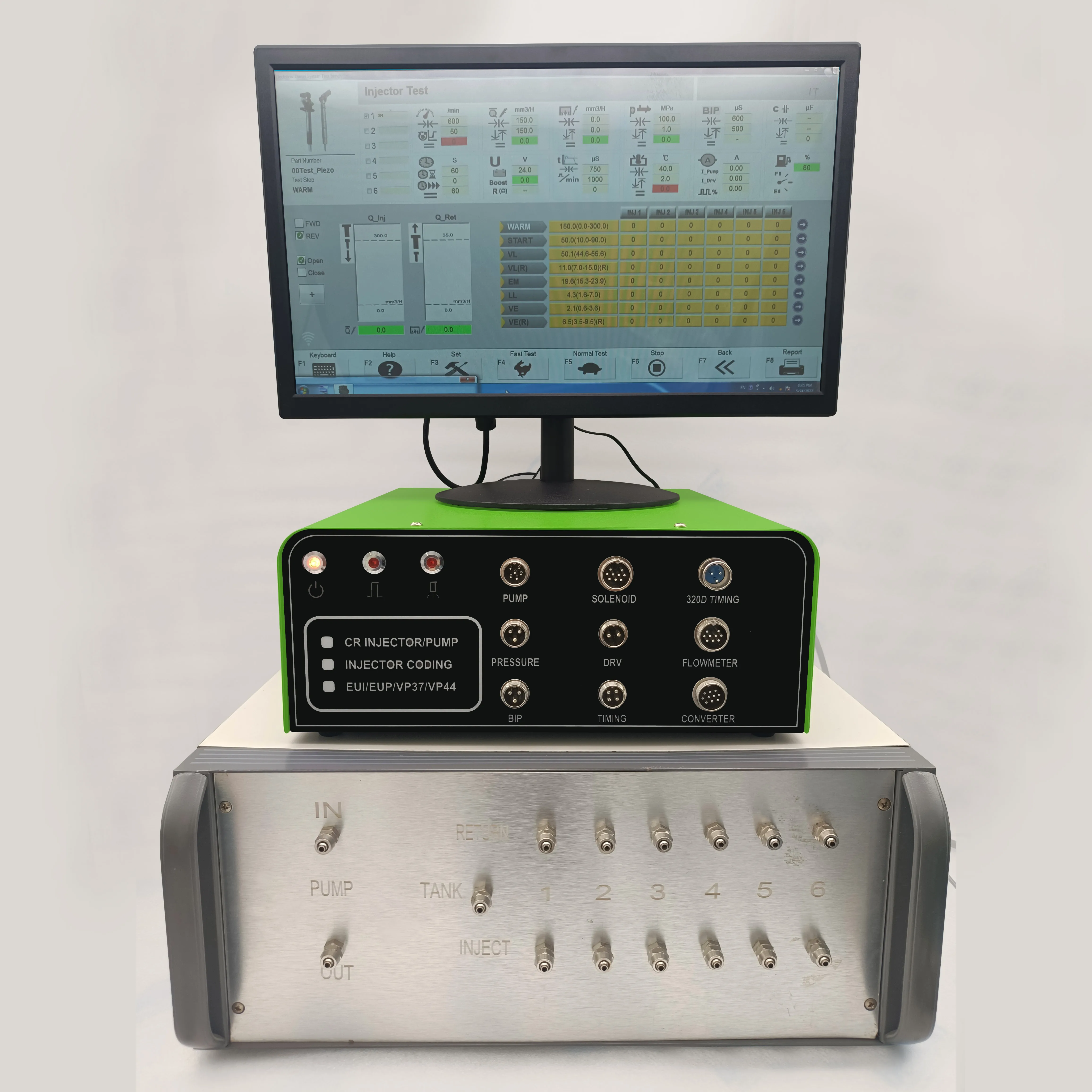 Simulateur de testeur de pompe de simulateur de testeur de système à rampe commune de vendeur d'or CRS390