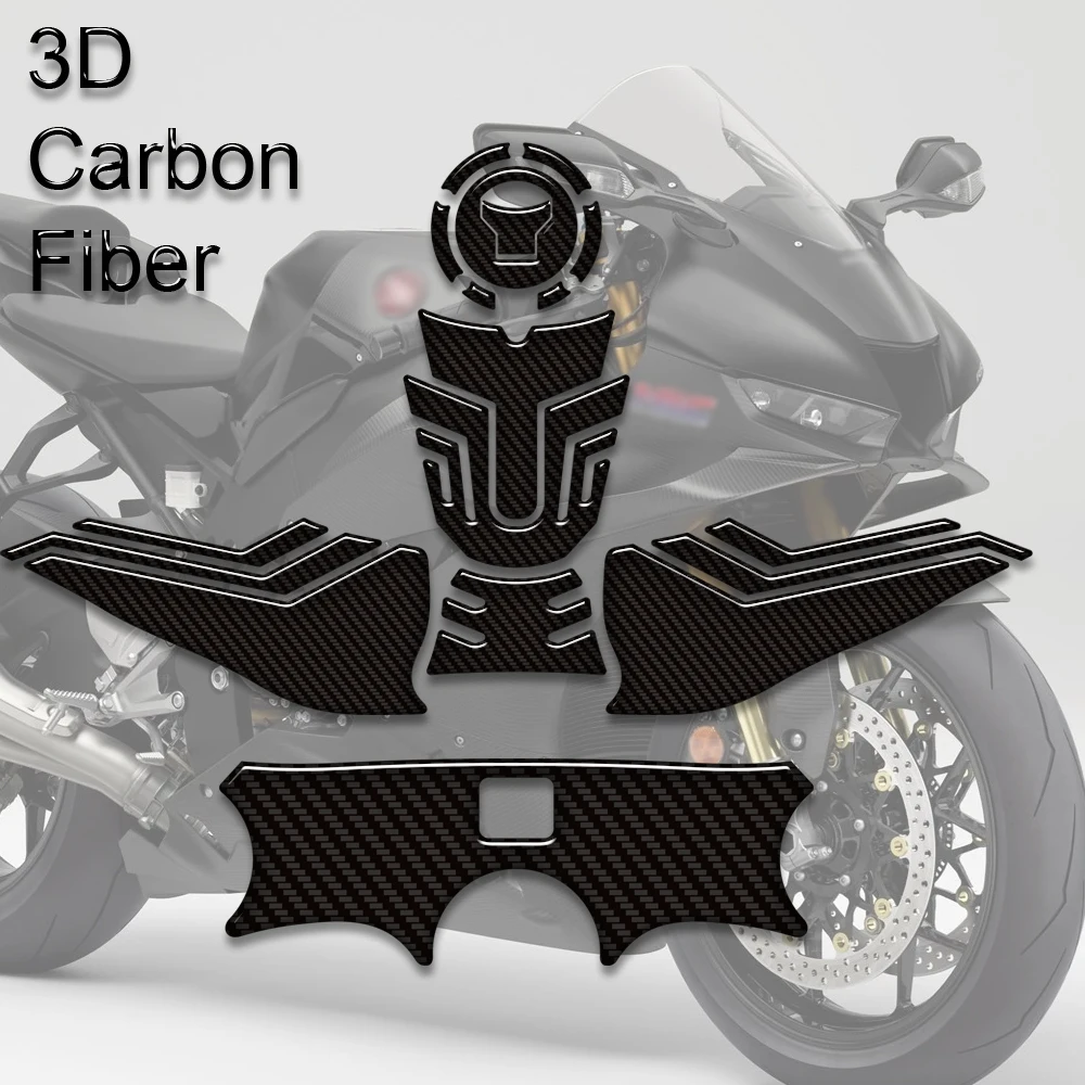 NEW For Honda CBR1000RR-R CBR1000RR R CBR 1000RR SP Fireblade Motorcycle Tank Pad Fuel Knee Carbon Fiber Stickers Protector