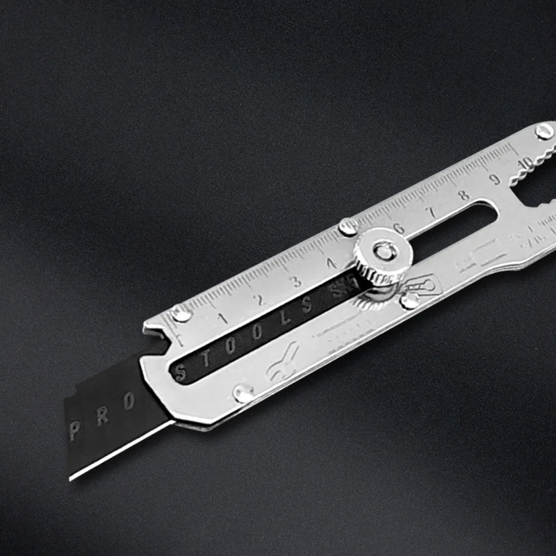 10 In 1 Box Cutter Utility Knife Multifunction Art Knife Heavy Duty All Steel Thickened Industrial Paper Cutter Waterproof