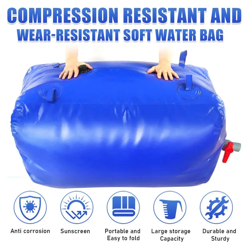 2000L Water Storage Tank, Agricultural , Large Capacity Water Storage Bladder, Emergency Water Bladder Tank, Foldable  Storage T