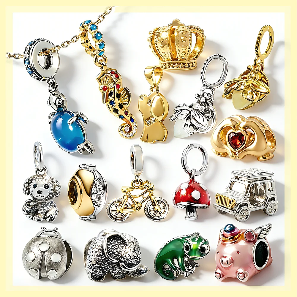 

Хит продаж: Натуральные бусины-шармы в виде животных для самостоятельного изготовления украшений, подходят для оригинальных браслетов из змеиной кости, изысканные ювелирные подарки