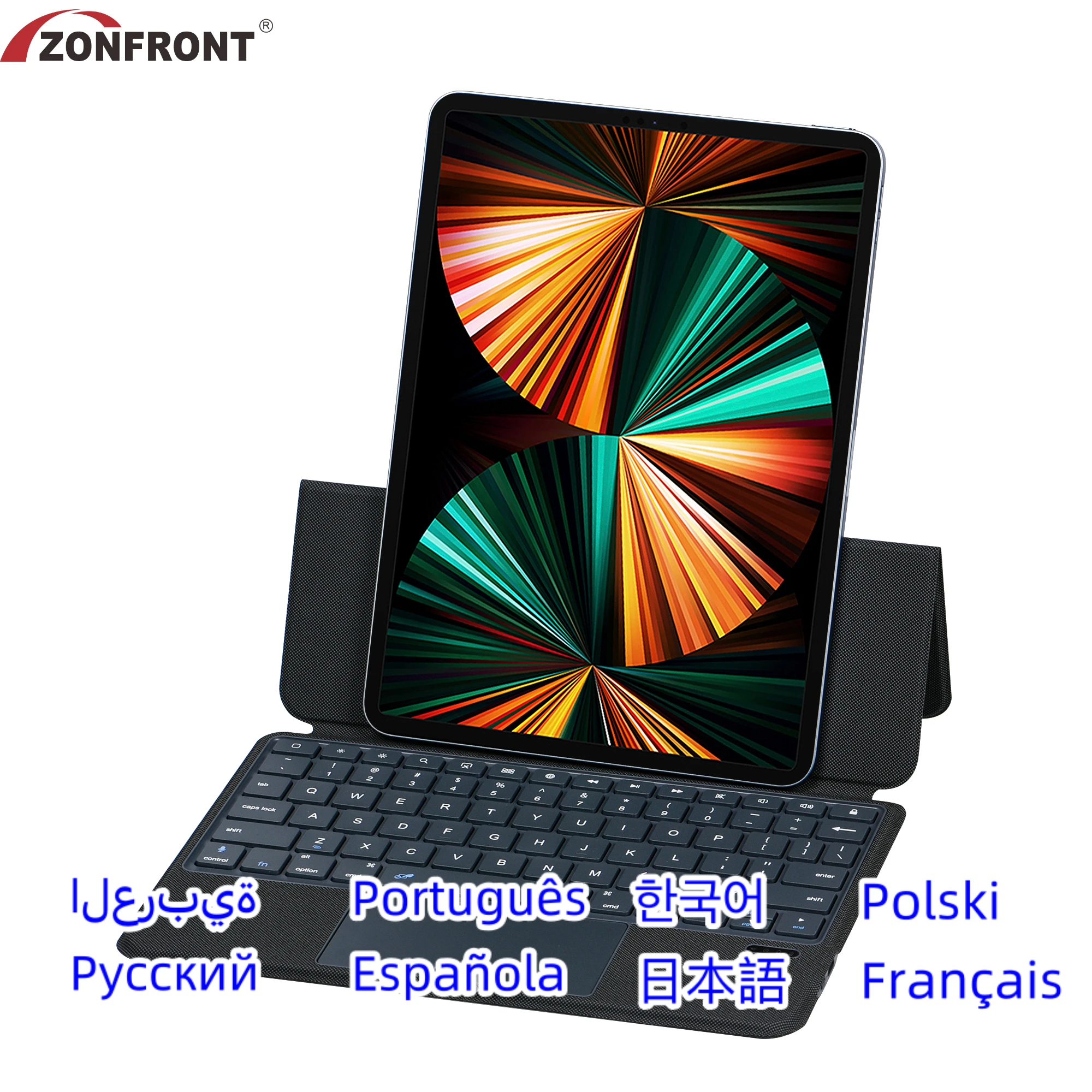 

ZONFRONT Magnetic Touchpad Keyboard Case for IPad Pro 11 Air 11 2024 for IPad Air 4/5 10.9 2021 Touchpad Keyboard Funda