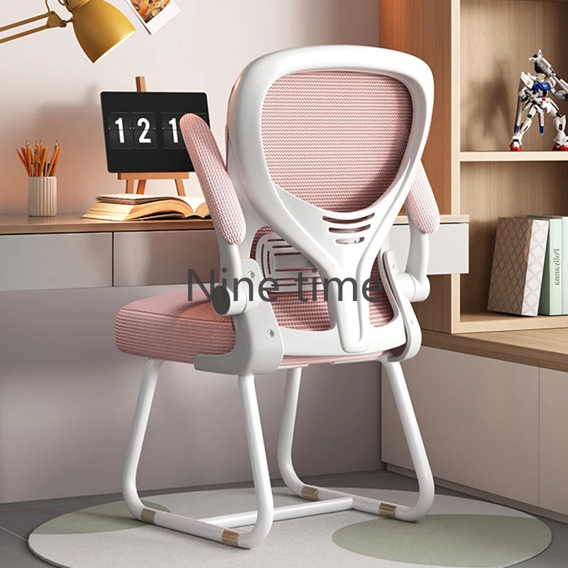 Queening School Office Chairs Nordic Bedroom Study Vanity Salon Computer Chair Cute Relax Sillas De Espera Library Furniture