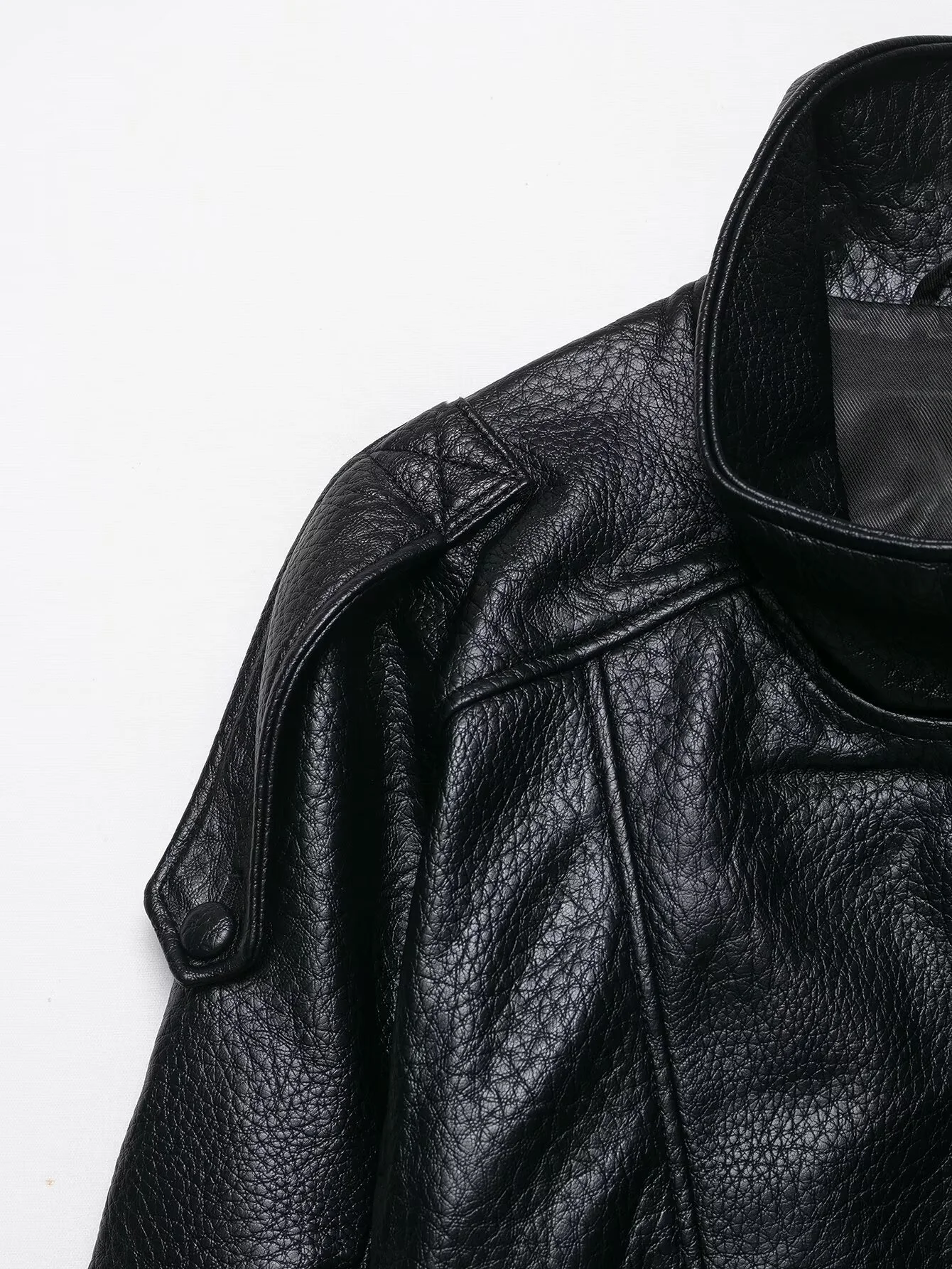 2025 autunno nuove donne abbigliamento temperamento per il tempo libero colletto alla coreana manica lunga giacca in similpelle cappotto versatile