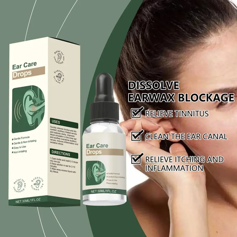 Ear Care Drops Gentle Formula Relieves Discomfort Cleans Ears For Daily Care