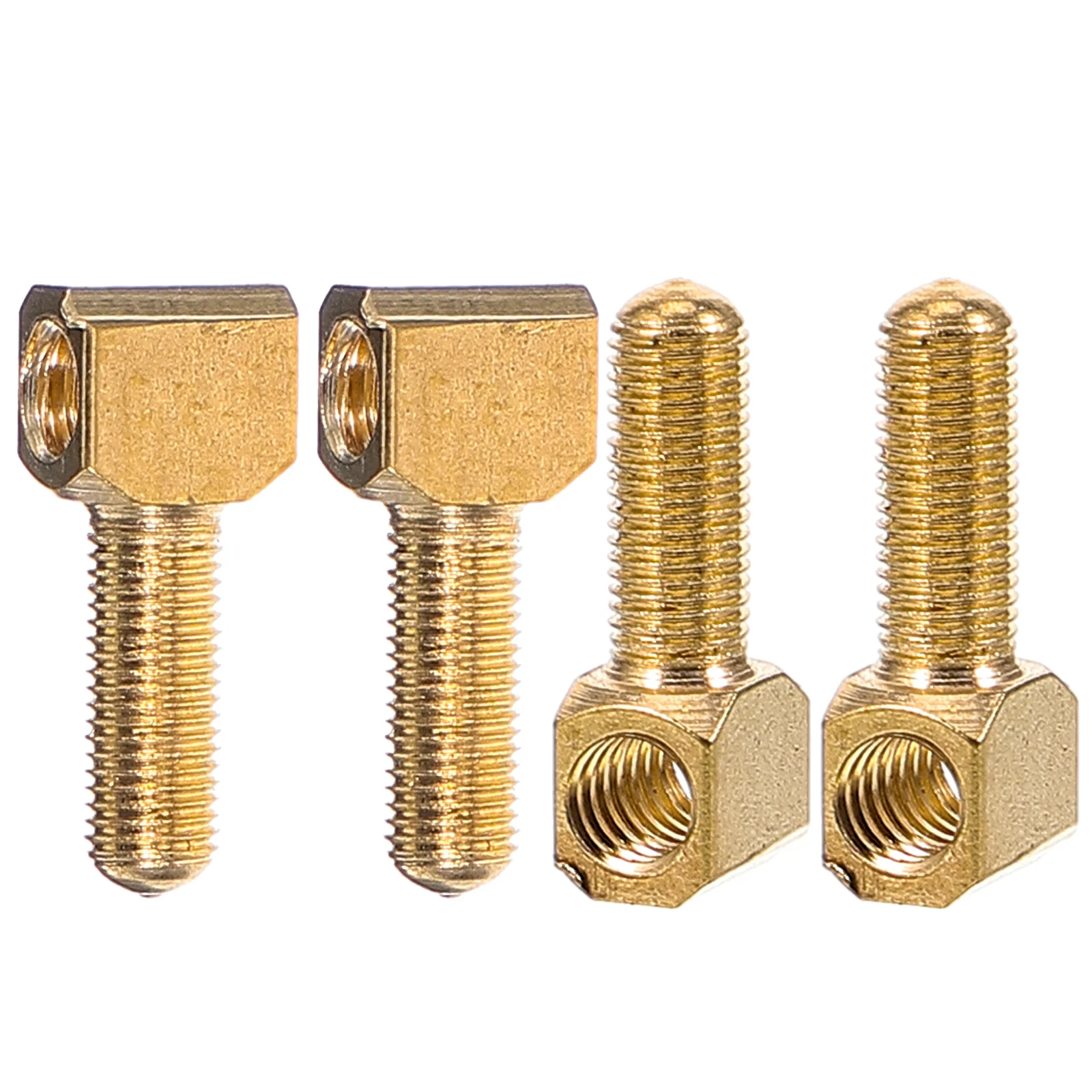 

4 Pcs Violin Replacement Parts Bow Screw Accessories Cello Frog Golden Musical Equipment Accessory