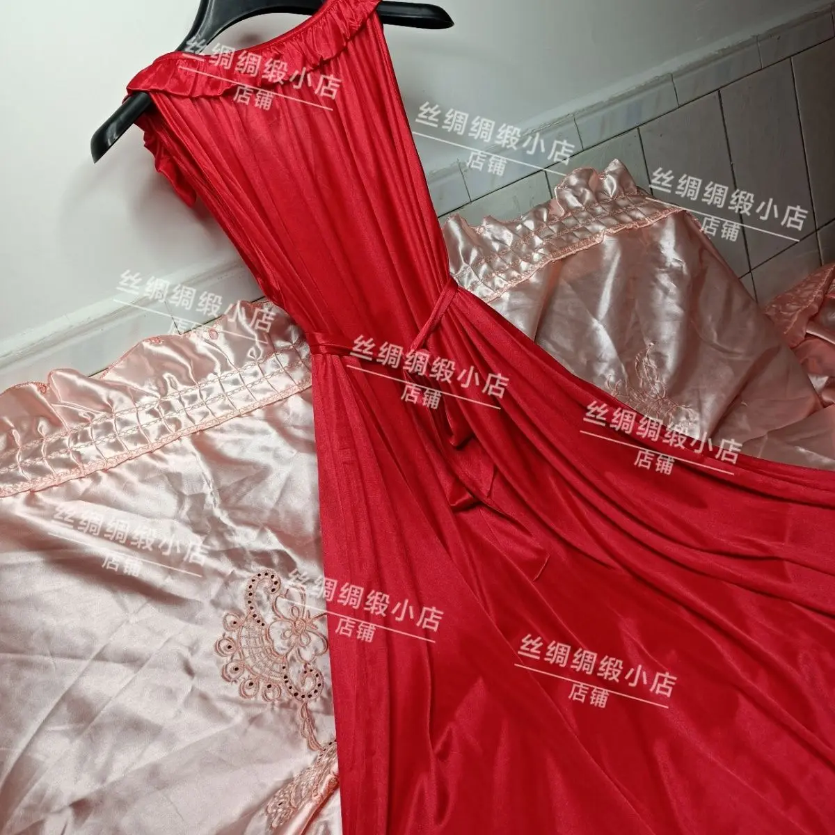 Glossy Sexy Women Satin Long Maxi Dress Sleeveless Loose Night Dress Plus Size Sleeping Robe