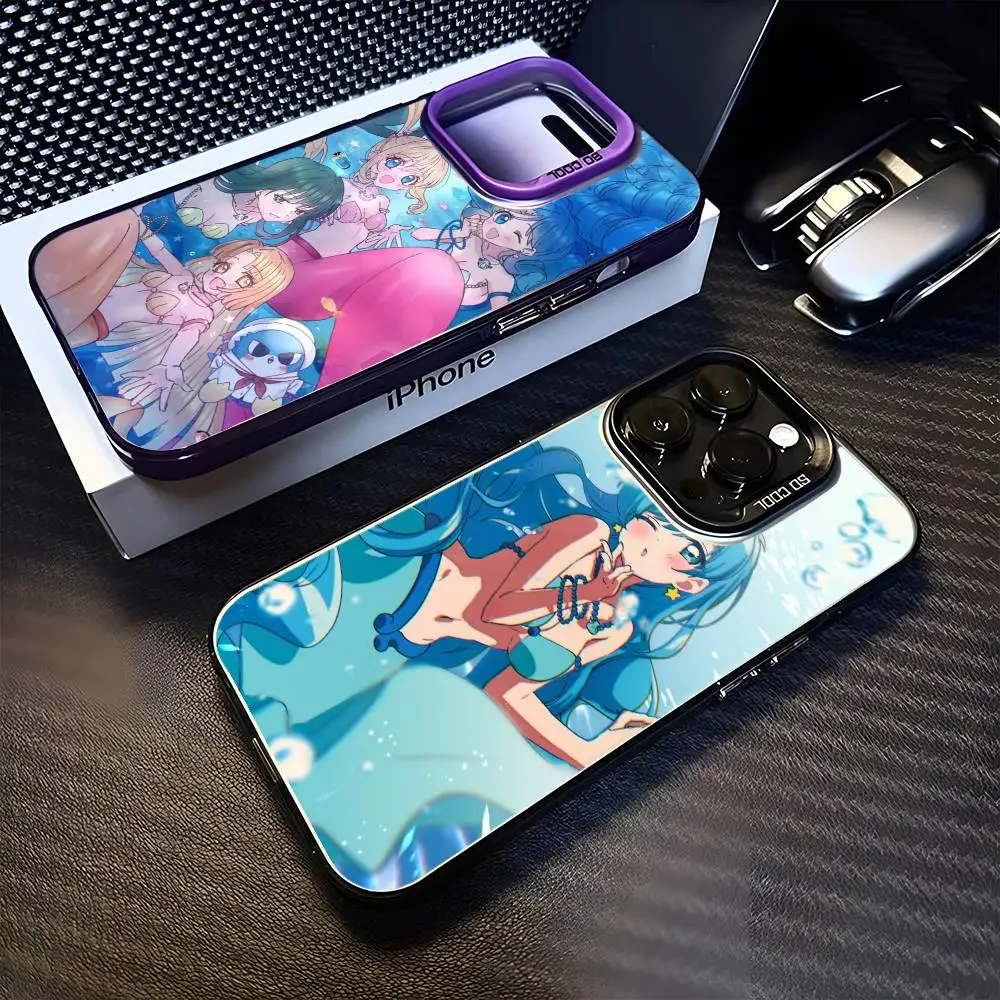 

Mermaid Melody Pichi Pitch Phone Case For iPhone 16,15,14,13,12,11,Mini,Pro,MAX Black Matte Shockproof Cover