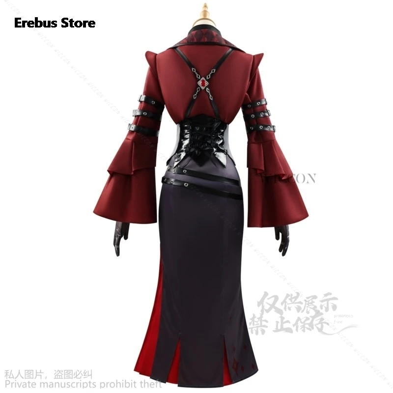 Anime Game Genshin Impact New Costume Genshin Impact Arlecchino Cosplay Halloween Clothing Dress Lolita Cos Wig Hoyofair