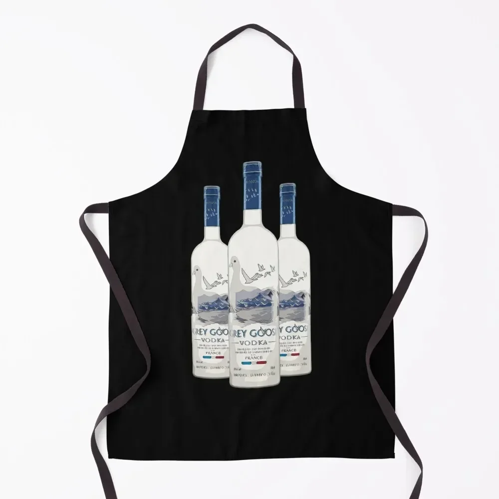 

Grey Goose Vodka Bottles Funny Print Apron Women Kitchen'S Restaurant Kitchen Equipment kitchen utensil Kitchen Chef Apron