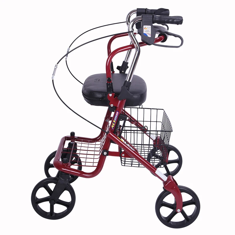 Elderly shopping carts Walking Stick pushed and sat by hand, and lightweight transportation carts can be folded and bought