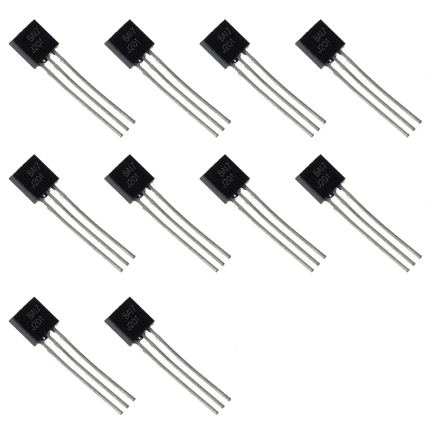 10 piezas J201 201 Transistor JEFT de canal N 40V TO-92