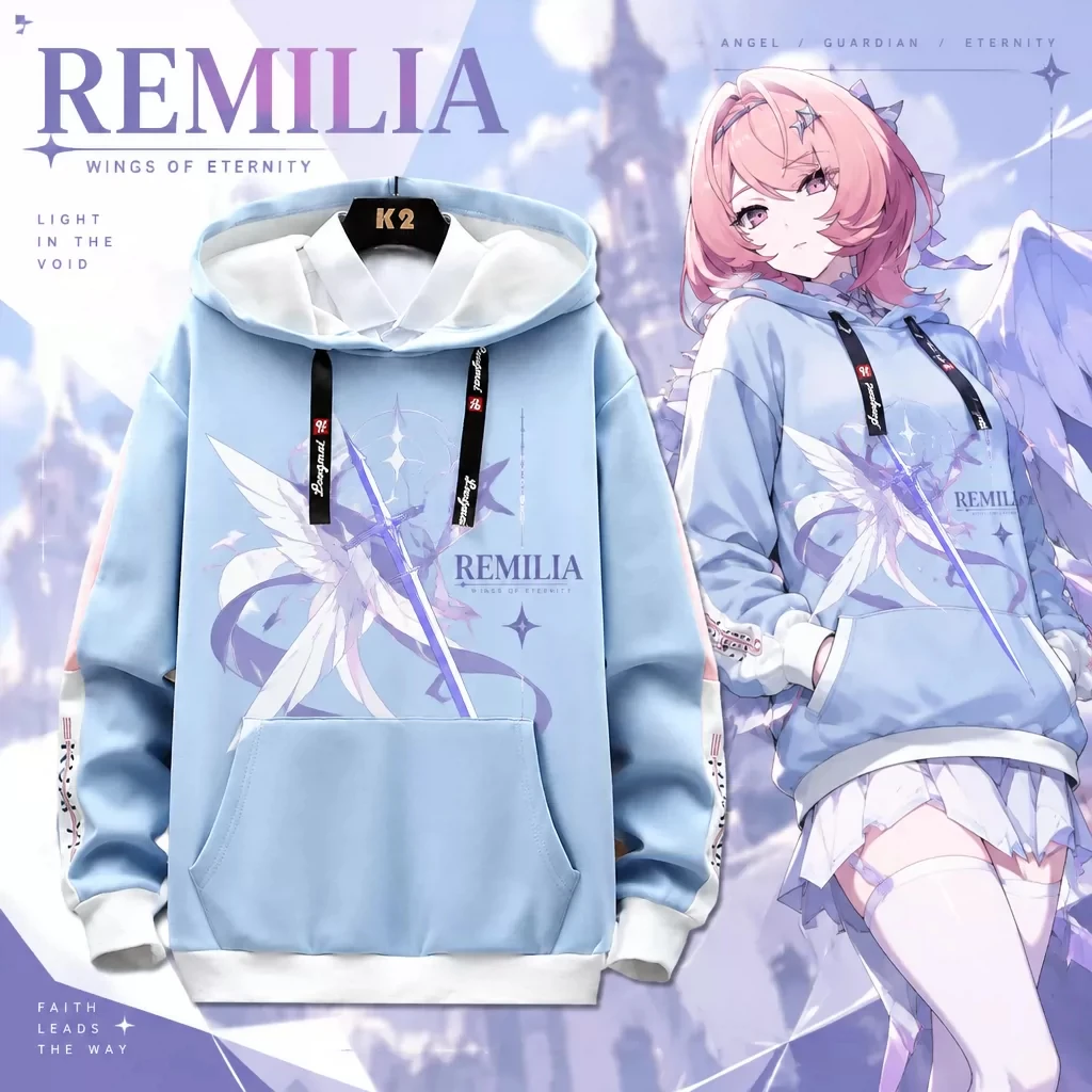 Game Zenless Zone Zero ZZZ Cartoon Blue Hooded Sweatshirt Hoodie Tops Remielle Dan Fleece-lined Men's Daily Clothes Costume