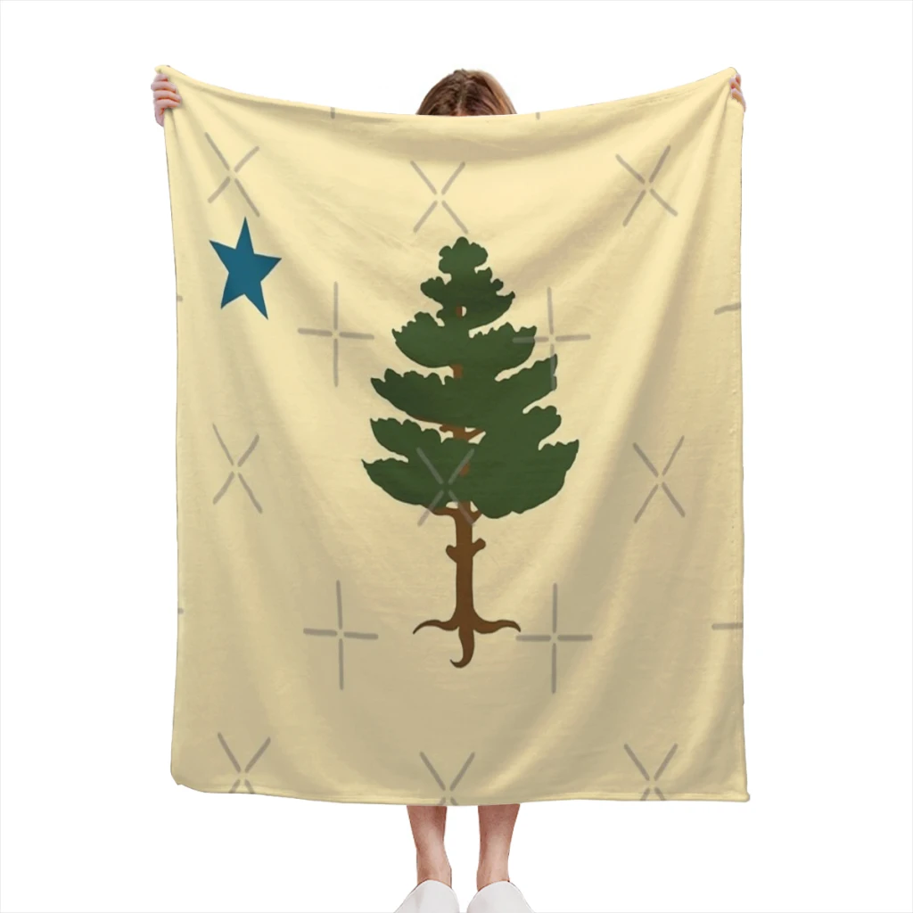 

Maine Flag 1901 Summer Blanket Thin Blanket Comforter Flannel Soft throw Blankets Warm Home and decoration