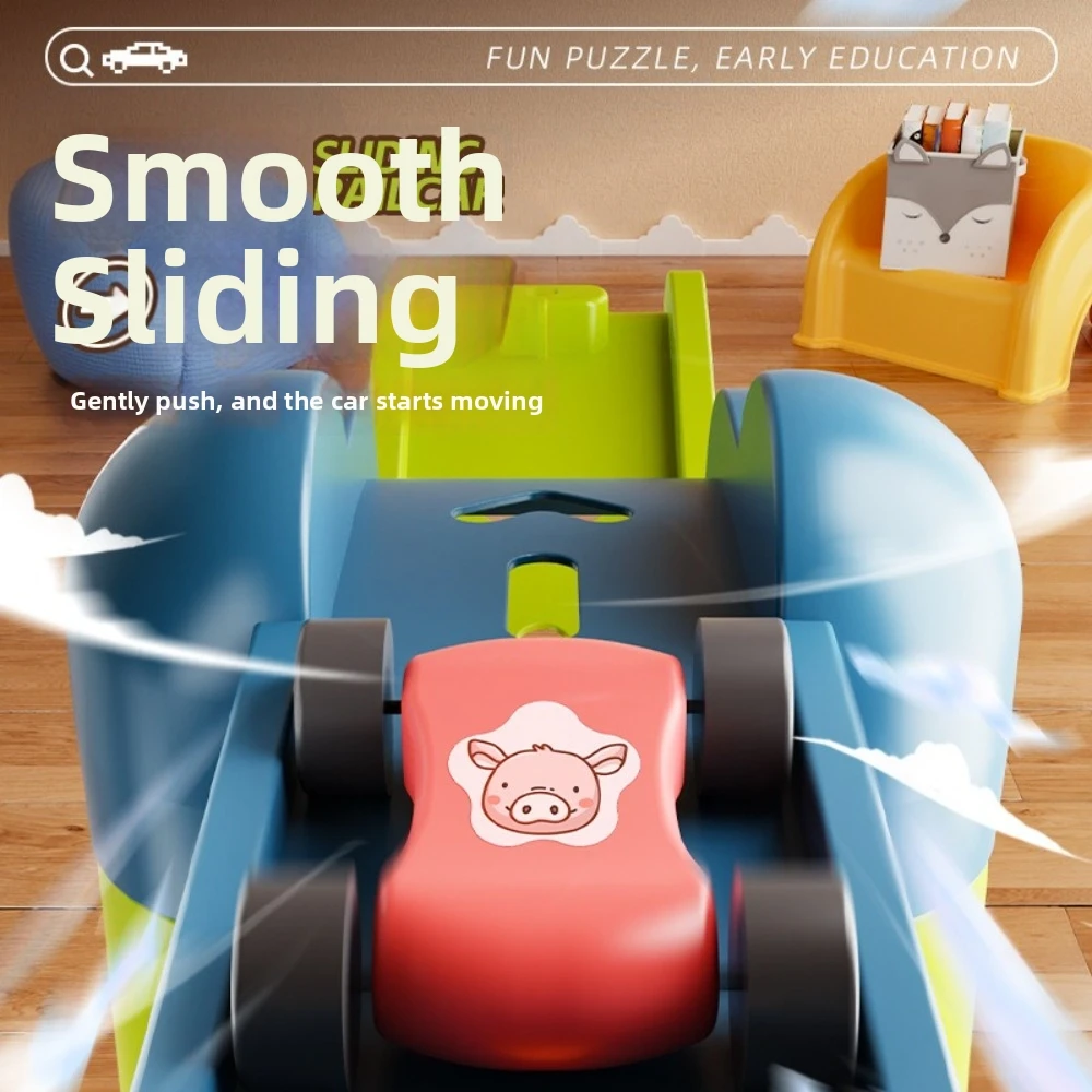 Track Building Racing Track Car Educational Puzzle Design Gravity Rail Car Multi-layer Parking Gravity Powered