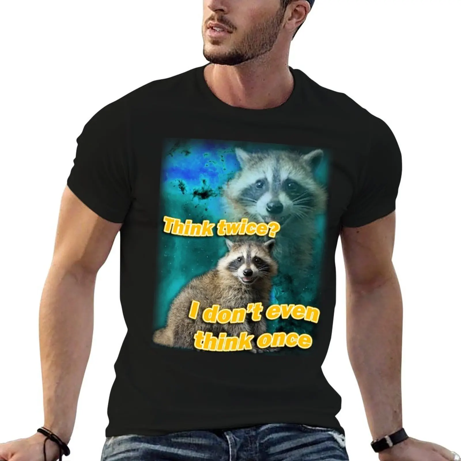 Think Twice? I don't even think once T-Shirt man clothes kawaii clothes mens cotton t shirts