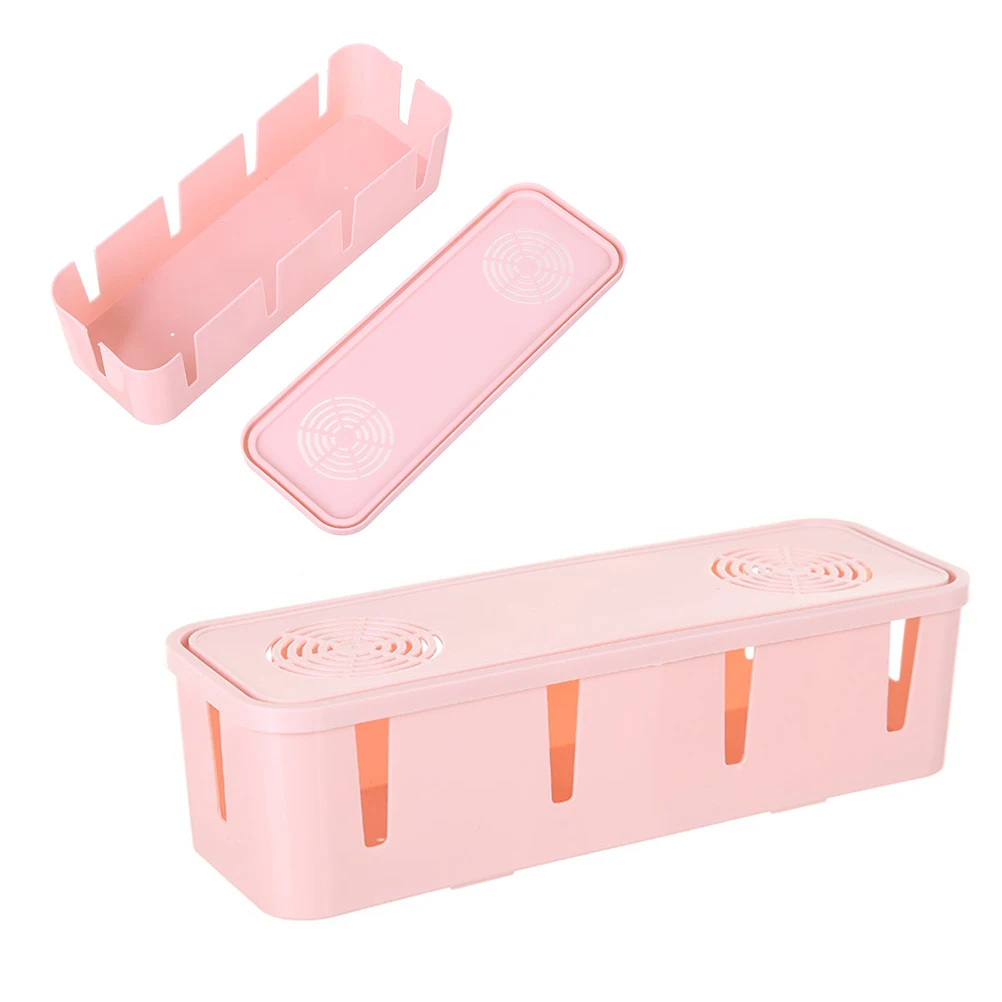 

Power Strip Storage Box Cable Wire Cord Organizer Plug Socket Safety Box Anti-Static Lightweight Home Office Use Child Pet