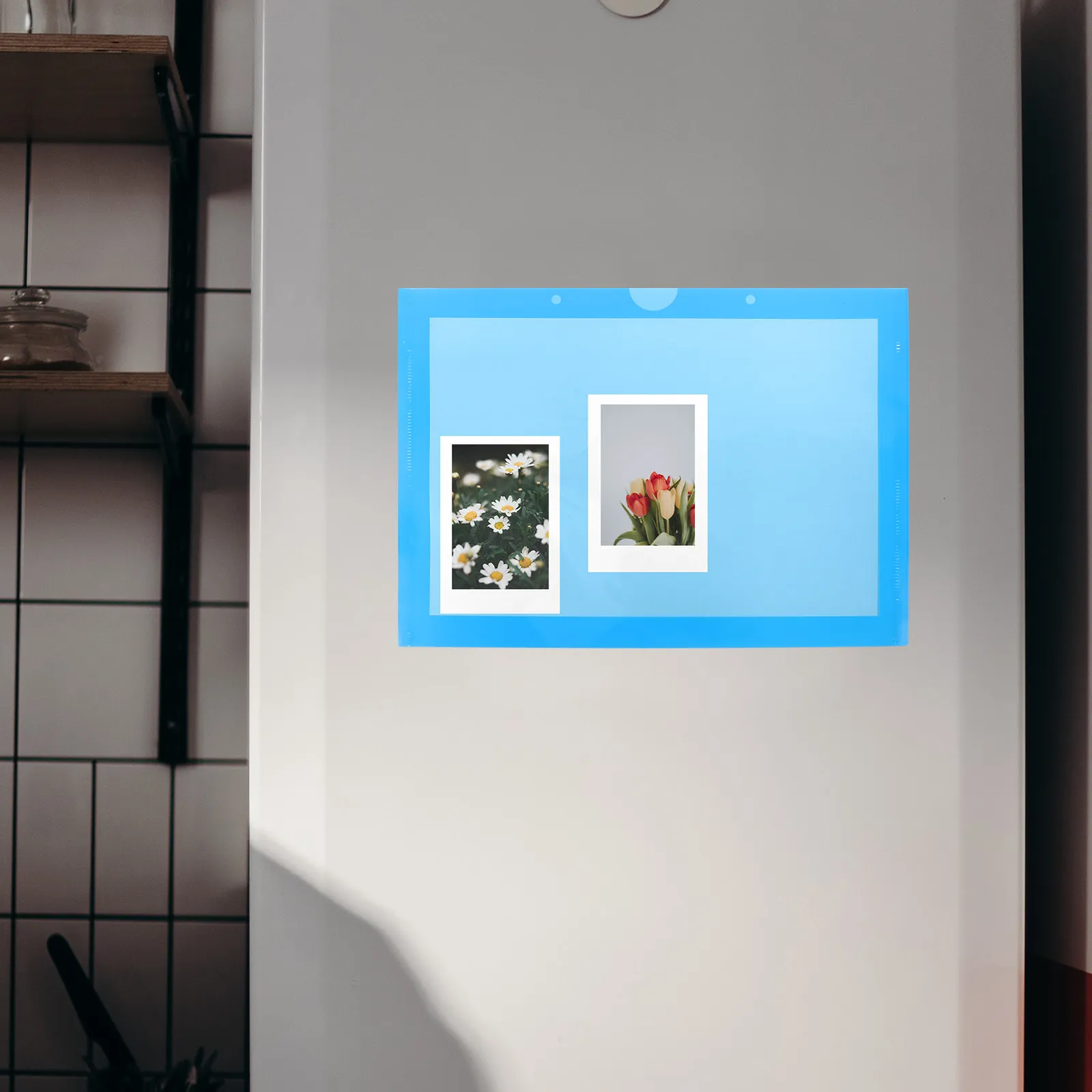 

Magnetic Picture Frame PP Material Creative Design Refrigerator Photo Sleeve Kitchen Home Decoration Magnetic Frames for Fridge