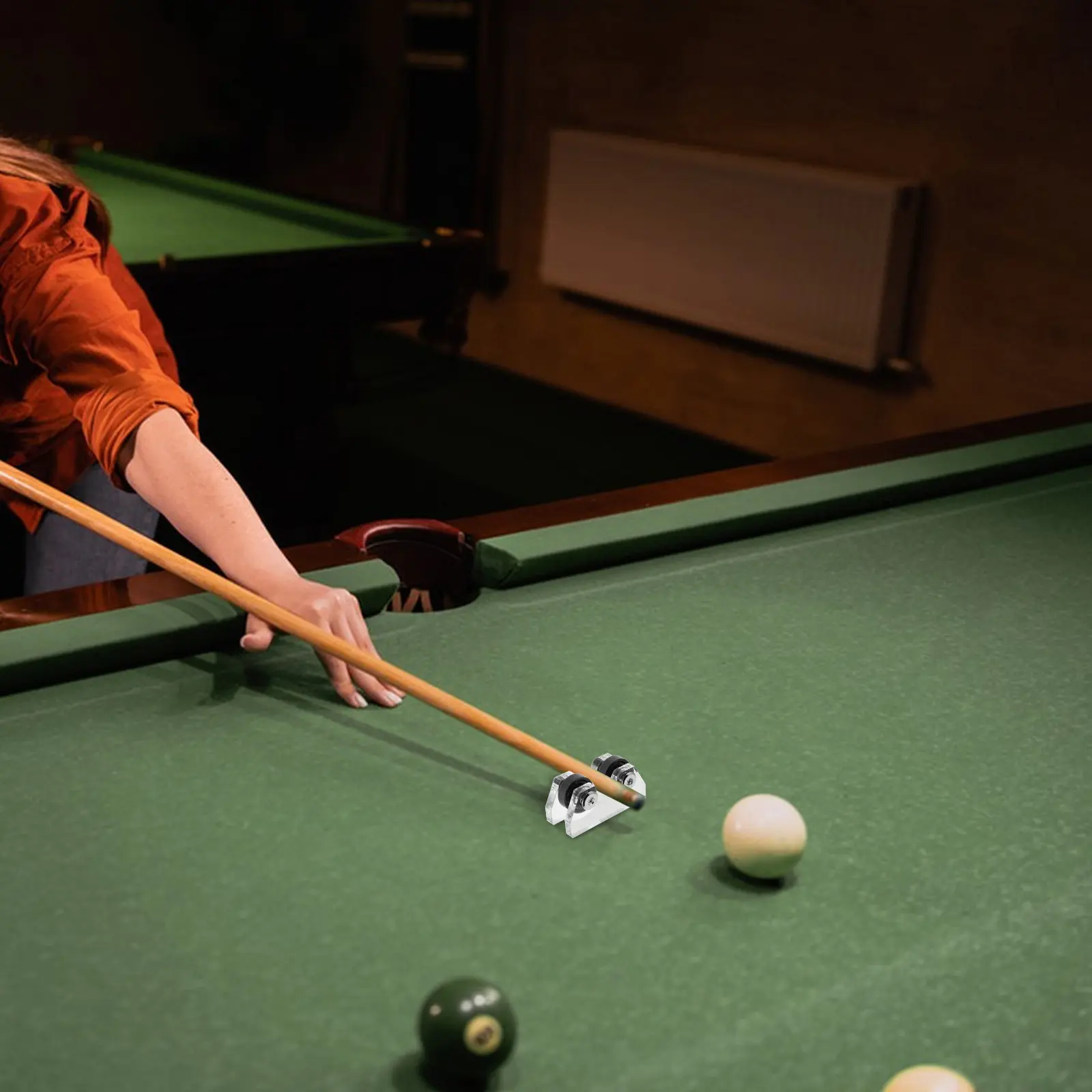 

Набор из 2 портативных тестеров прямолинейности бильярдных киев с роликами, высокоточный калибровочный инструмент для обслуживания киев для снукера и пула