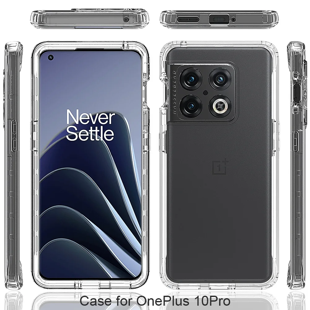 

Phone Case OnePlus 10 Pro , Shockproof Transparent Cases Hard Bumper Soft TPU Protective Cover for OnePlus 10 Pro