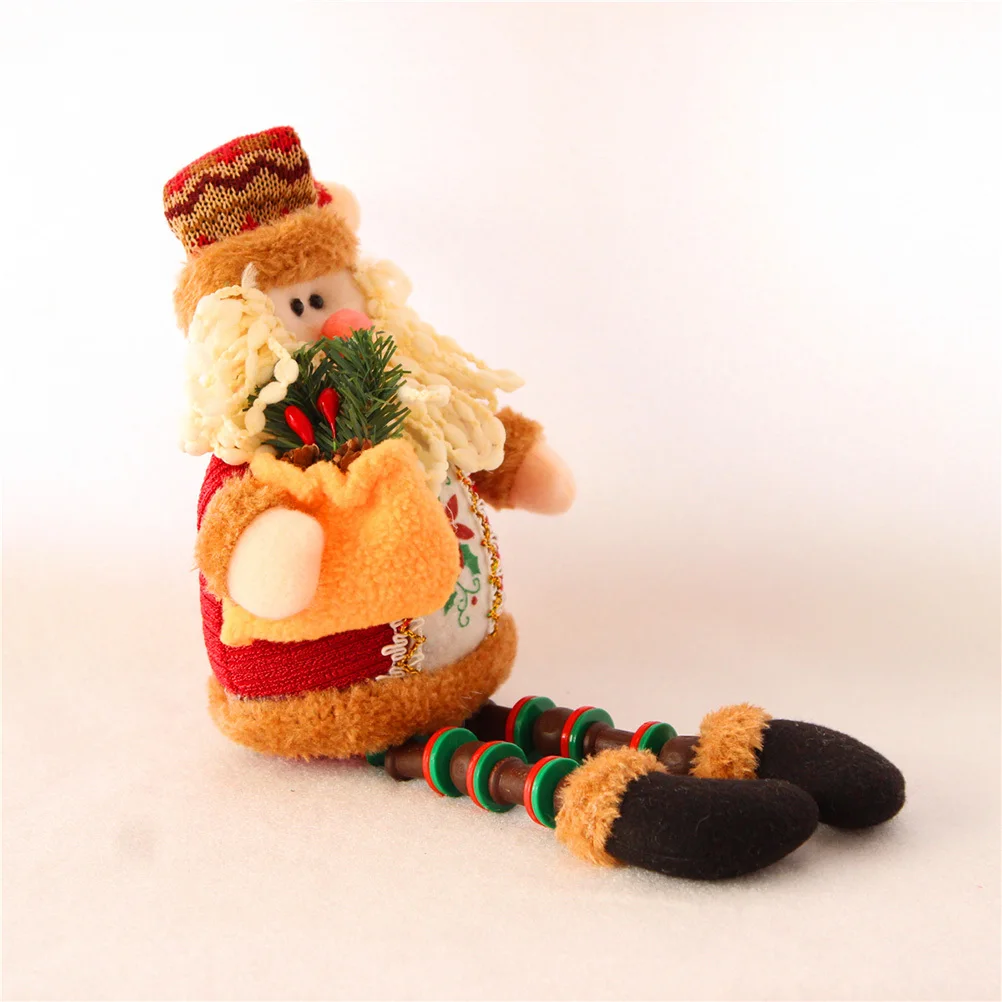 

Christmas Oldman Ornament Sitting Lint Material Vivid Appearance Christmas Tree Hanging Drop Decoration for Home Store Office