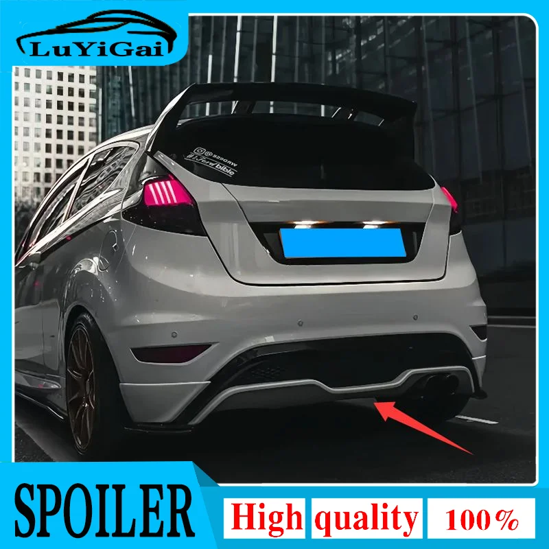 2008 to 2013 ST Style ABS Matt Black Rear Bumper Lip Diffuser Apron Splitter Spoiler For Ford Fiesta MK7 Car Accessories