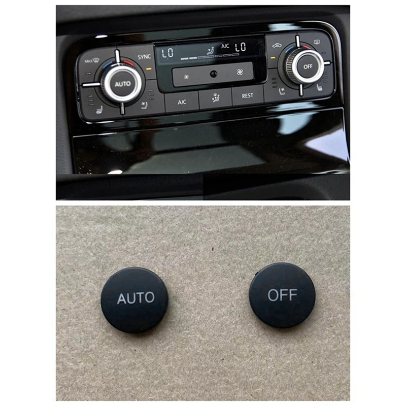 Voor Volkswagen Touareg Auto Airconditioning Schakelaar Knop Auto Knop Cover Uit Paneel Ronde Accessoires