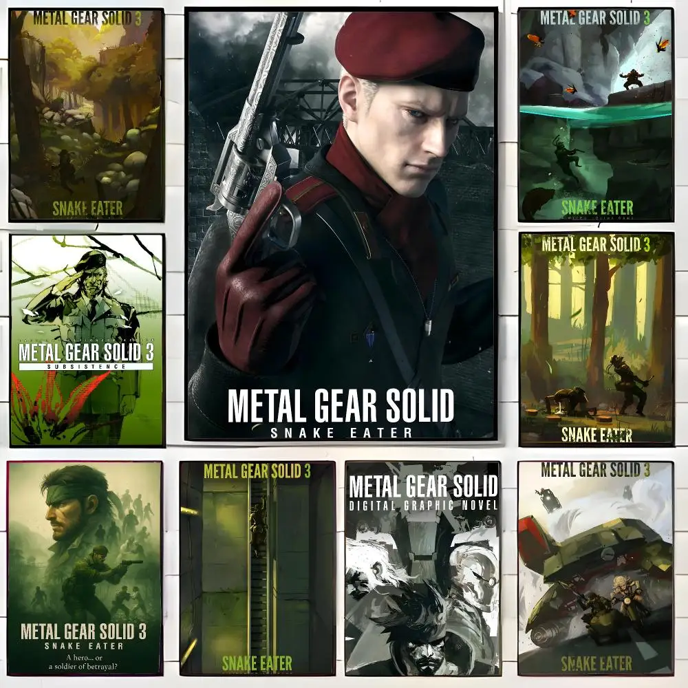 tactical game m-metal Gear Solid 3 Snake Eater Poster Wall Art Print Decorative Mural Home Decor Gift Unframed
