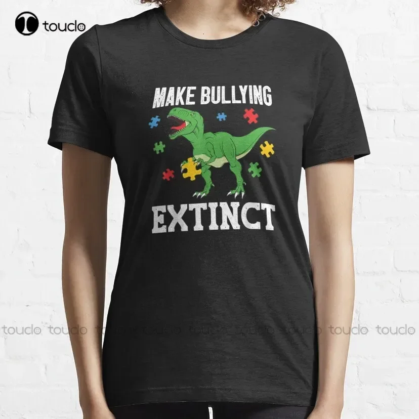 Make Bullying Extinct We Wear Orange For Unity Daydinosaur Classic Gift Mom And Dadbest Friendsbullying Illustration T-Shirt New