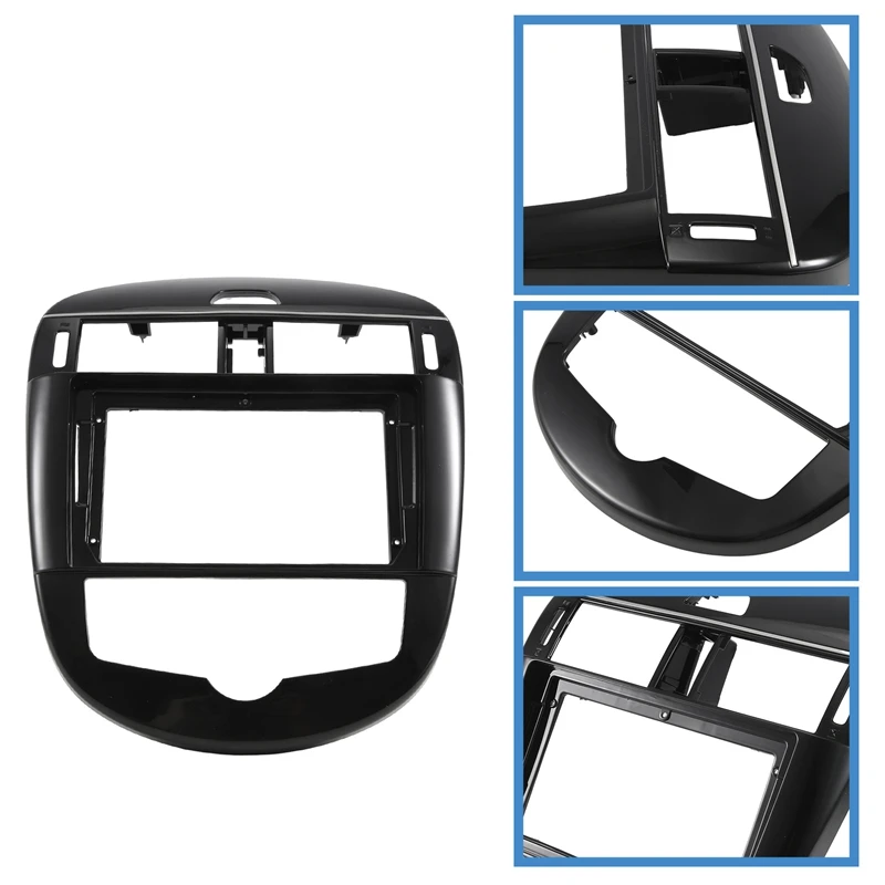 

9 Inch Car Fascia Radio Panel For NISSAN PULSAR 2013-2018 Dash Kit Install Facia Console Bezel Adapter Plate