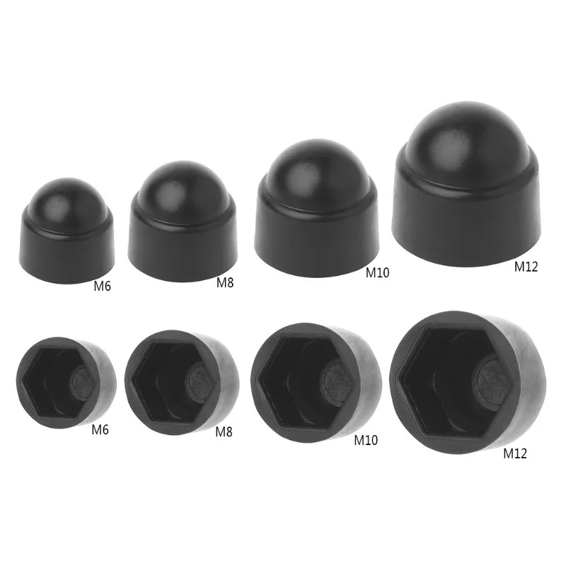 20Pcs Screw Protection Cap Cover Bolt Nuts M6 M8 M10 M12 Exposed Hexagon Plastic Bolt Nut Anti-rust Dust Cover Car Accessories